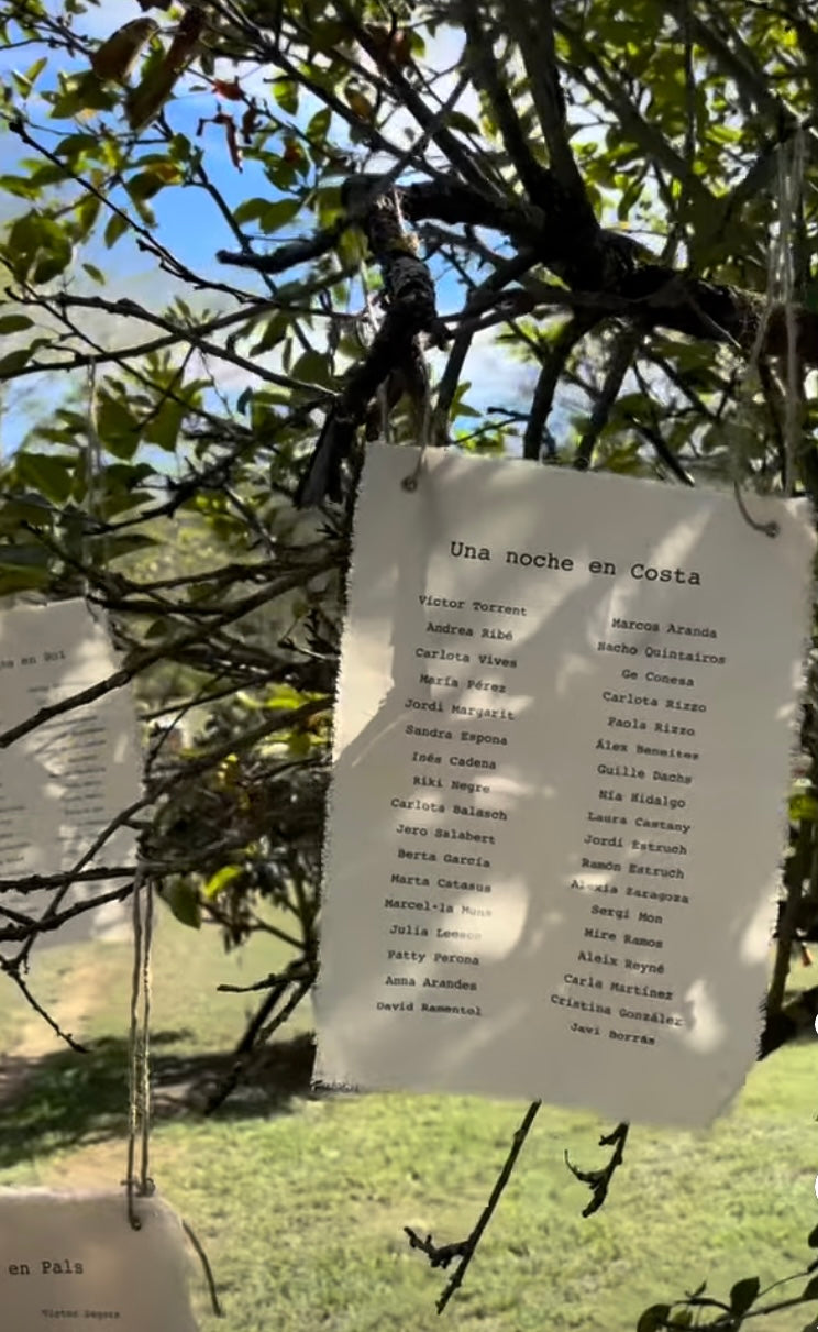 Seating Plan / Menú