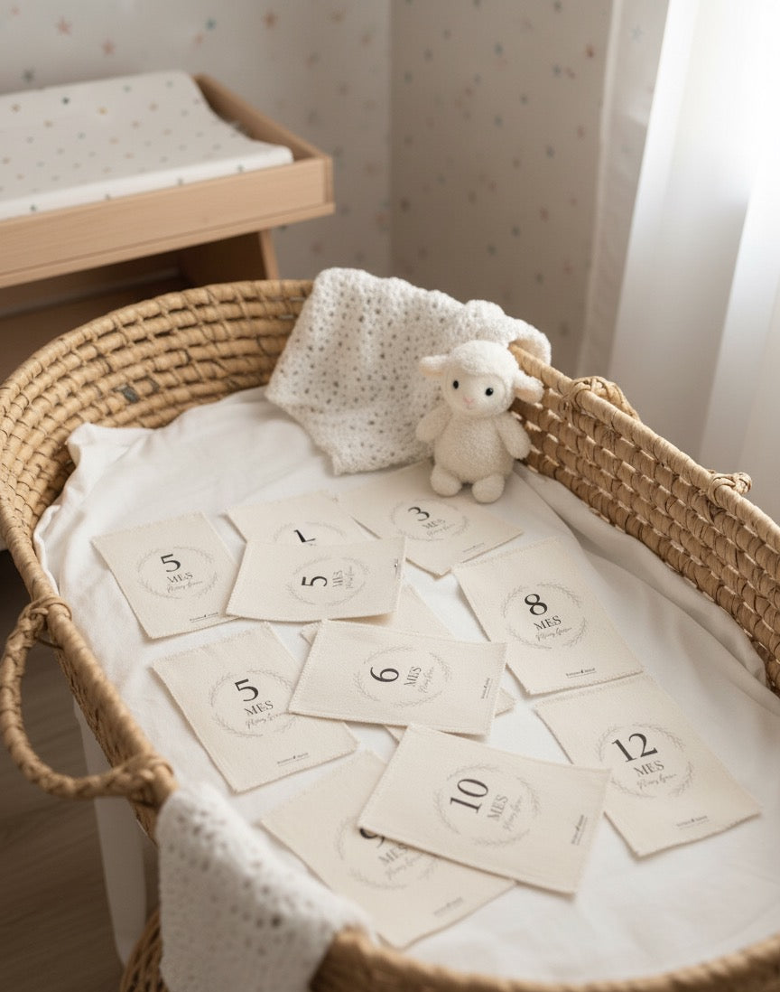 Tarjetas meses bebé