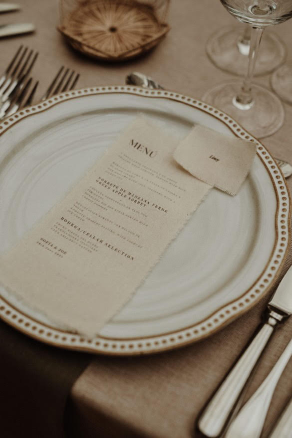 Menú lavable - HORECA