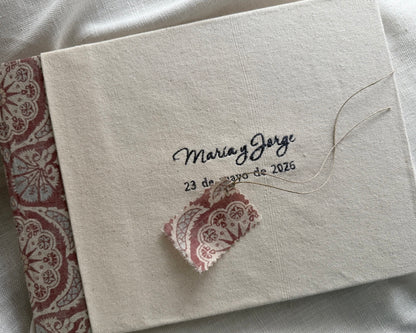 Libro de firmas personalizado