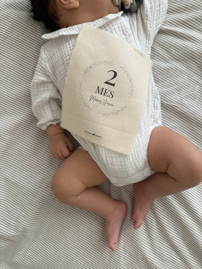 Tarjetas meses bebé