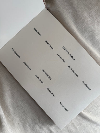 Libro de firmas personalizado