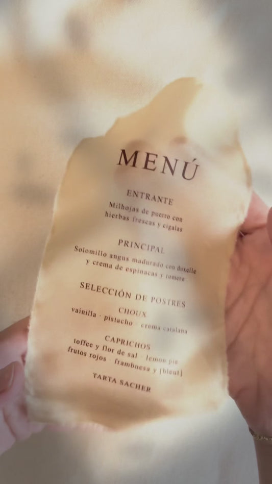 Menú Seda